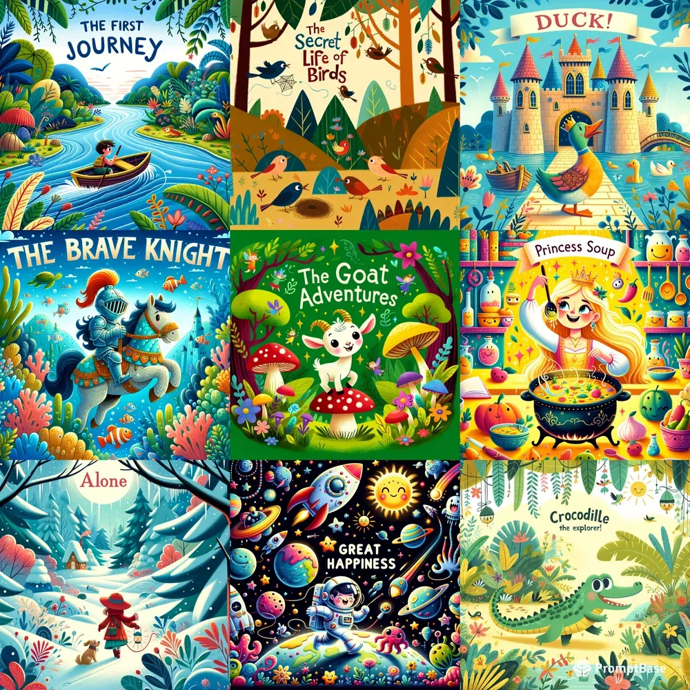 Vibrant Children Book Covers