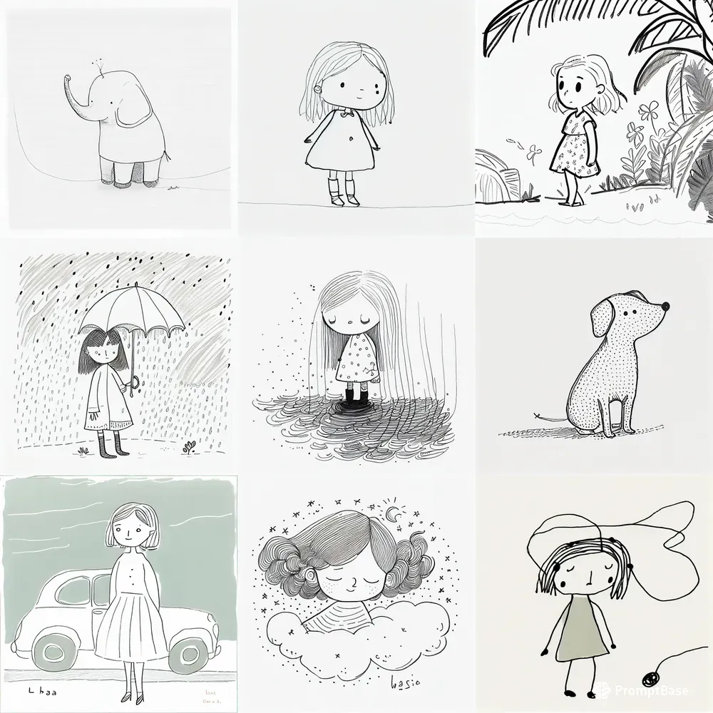 Line Art Sketches