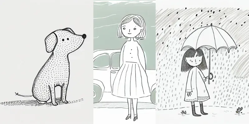 Line Art Sketches generated by undefined