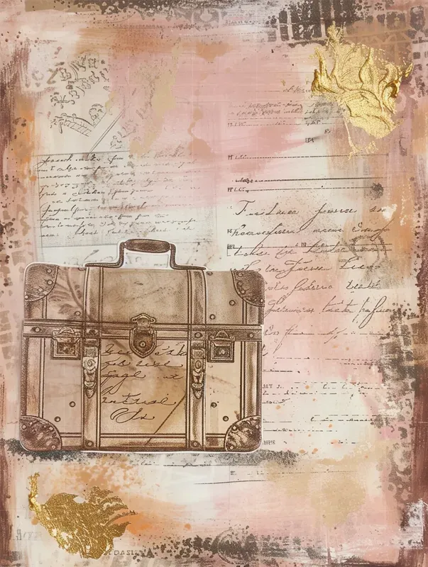 Gilded Antique Scrapbooking Paper