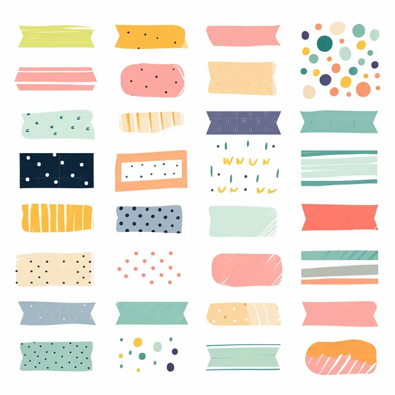 Simple Text Label Stickers