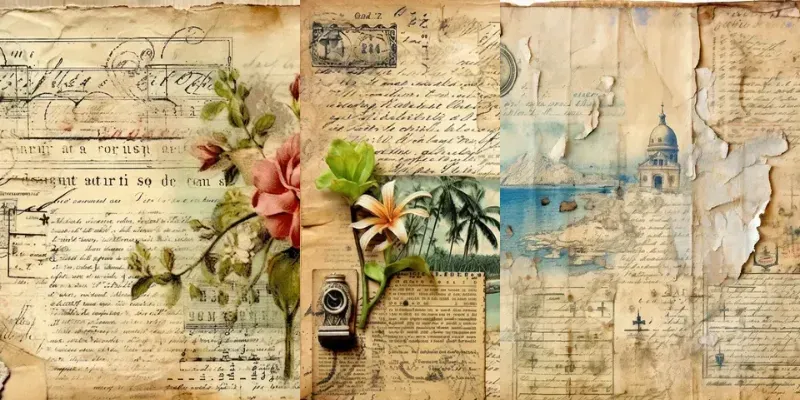 Old World Vintage Postcards generated by undefined