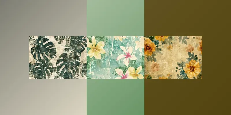 Four Seasons In Vintage Patterns generated by undefined