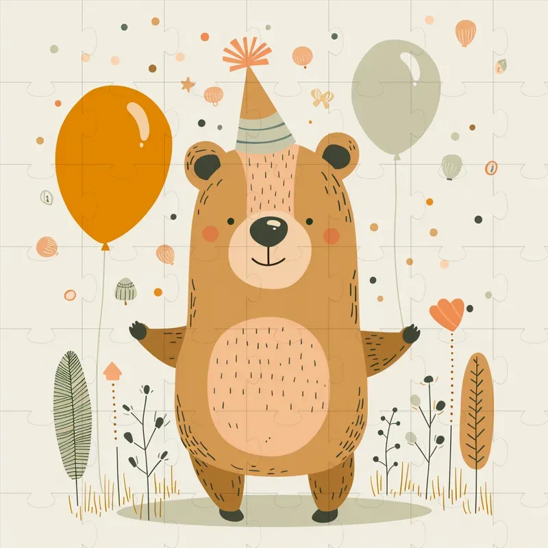 Nursery Animal Birthday Illustrations