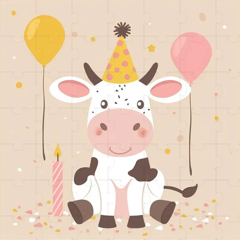 Nursery Animal Birthday Illustrations