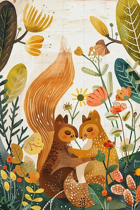 Delightful Illustrations Of Couple Love
