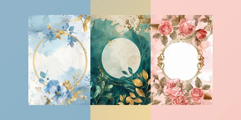 Floral Wedding Invitation Templates