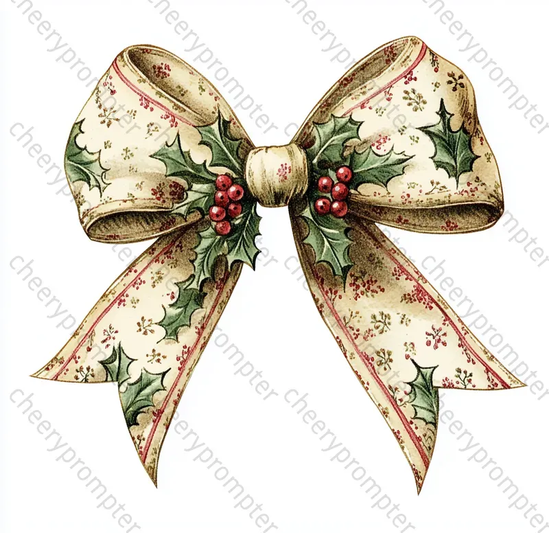 Vintage Christmas Bow Blisses