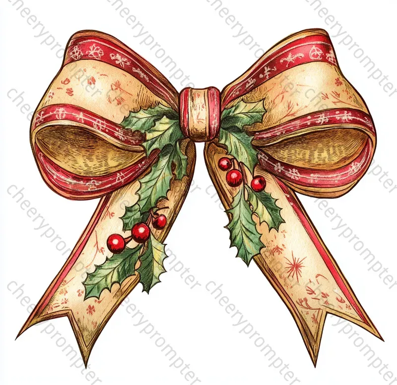 Vintage Christmas Bow Blisses