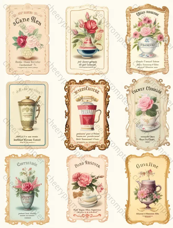 Timeless Vintage Ephemera Labels