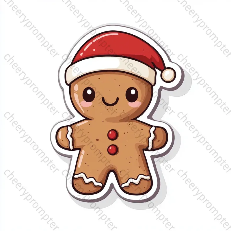 Cute Christmas Sticker Cliparts
