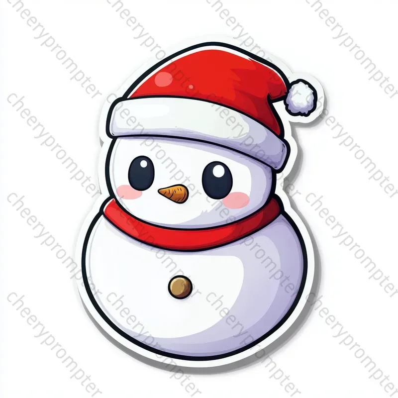 Cute Christmas Sticker Cliparts