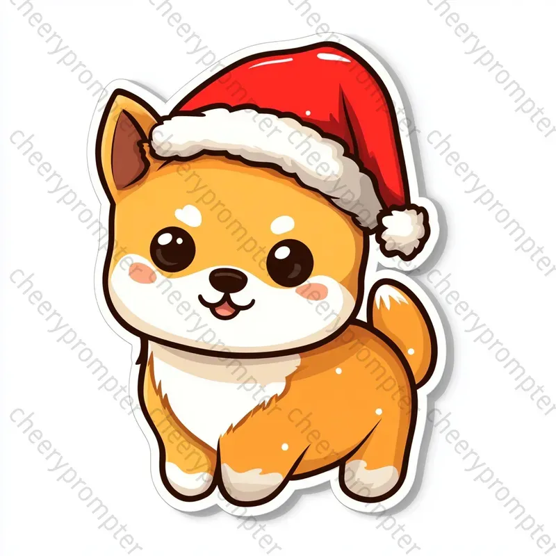 Cute Christmas Sticker Cliparts