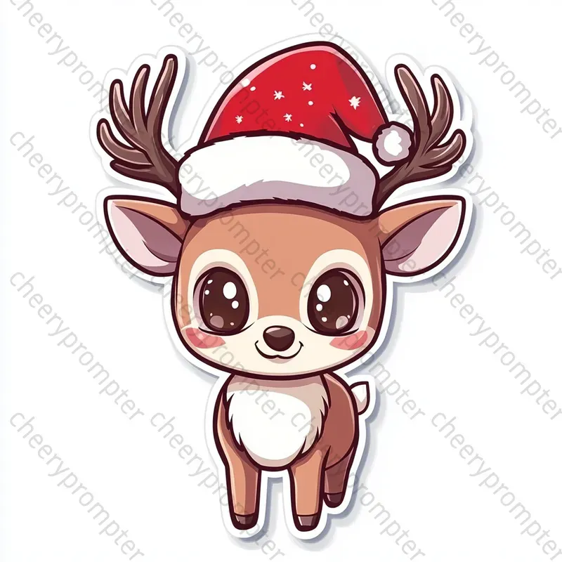 Cute Christmas Sticker Cliparts