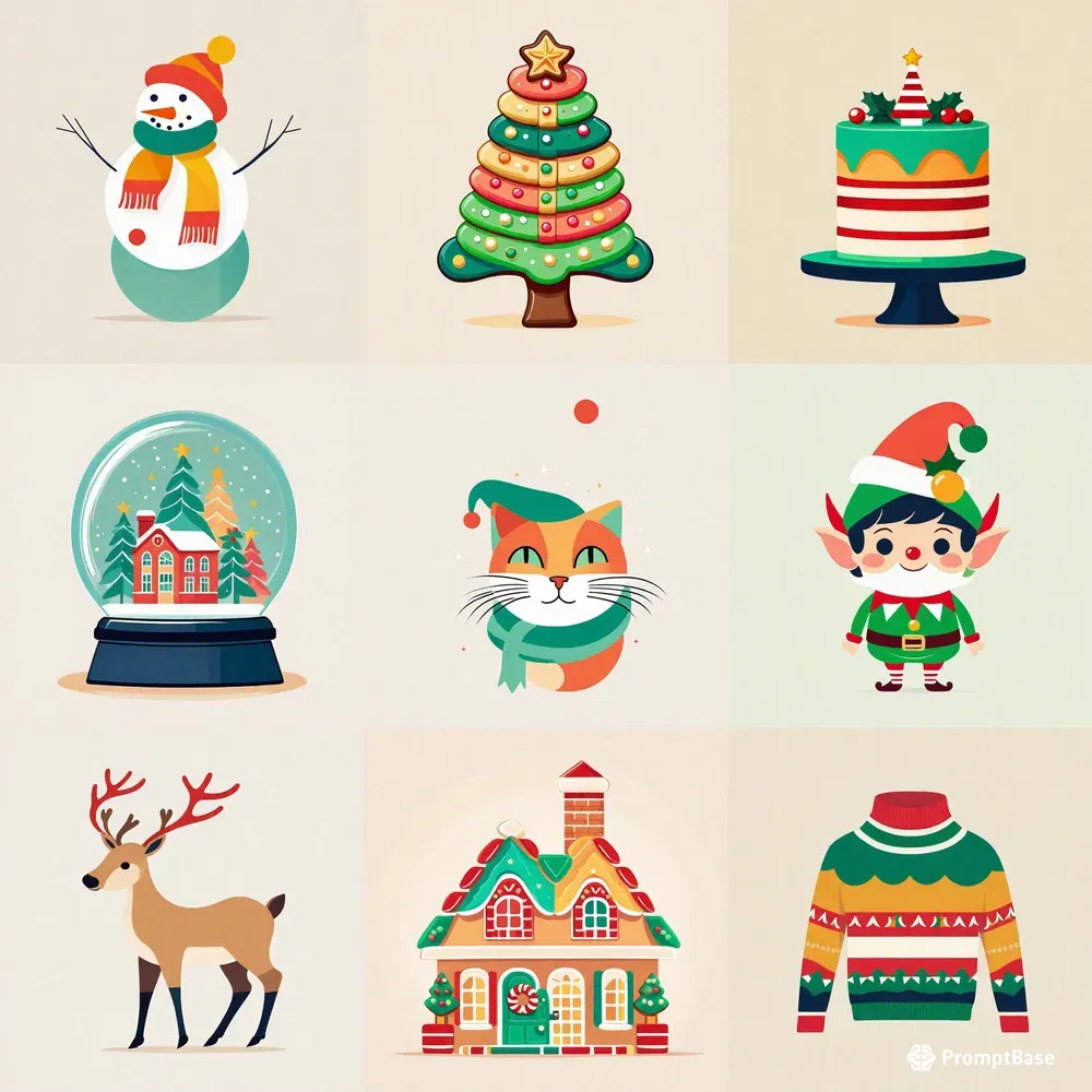 Warm Christmas Vectors