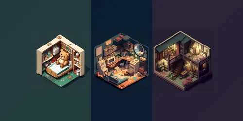 Isometric Cutaways generated by midjourney