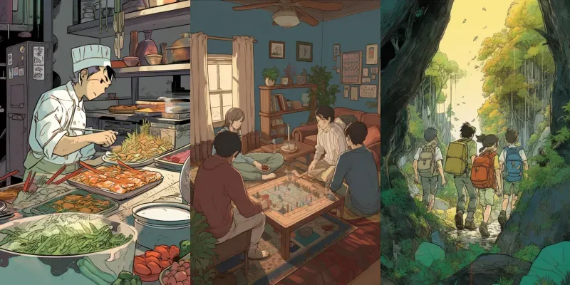Anime Scene Wallpapers generated by undefined