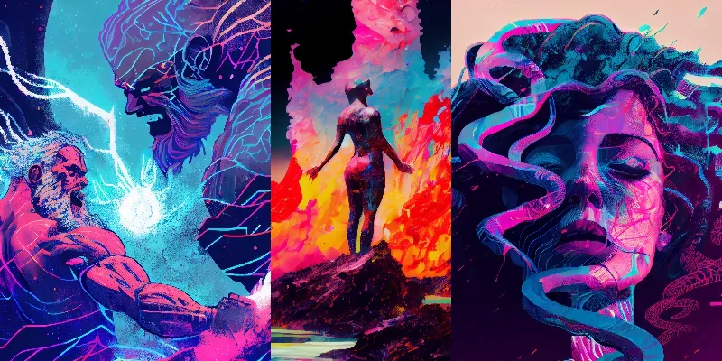 Energetic Colorful Art generated by undefined