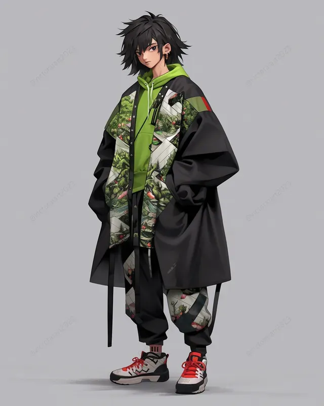 Anime Characters With Streetwear Clothes