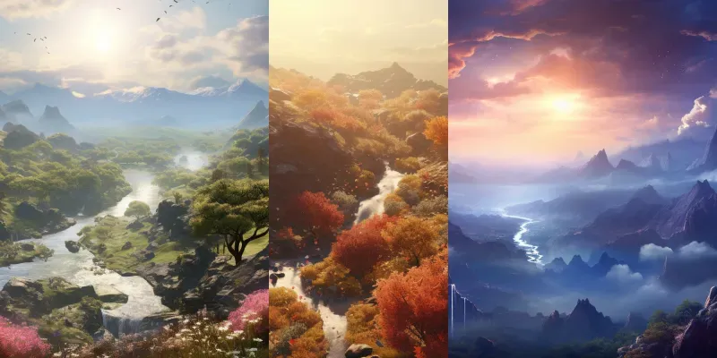 Epic Fantasy Landscapes generated by undefined