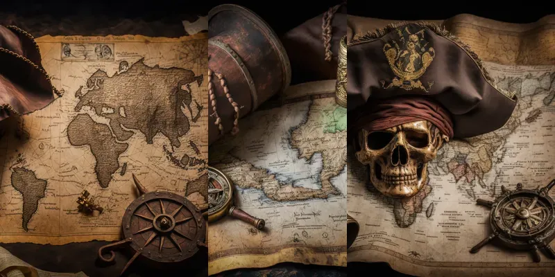 Pirate Treasure Maps generated by undefined