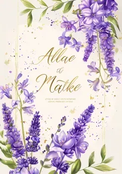 Watercolor Flowers Wedding Invitations