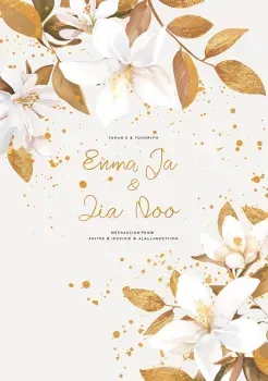 Watercolor Flowers Wedding Invitations