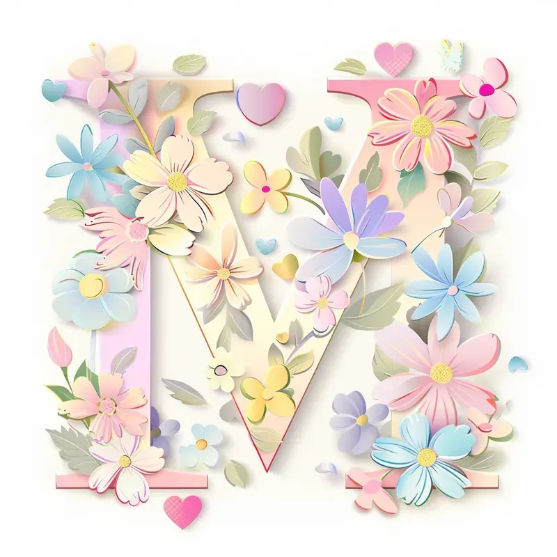Floral Alphabet Letters