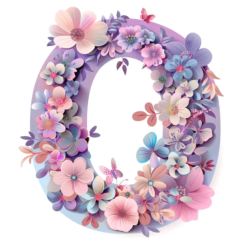 Floral Alphabet Letters