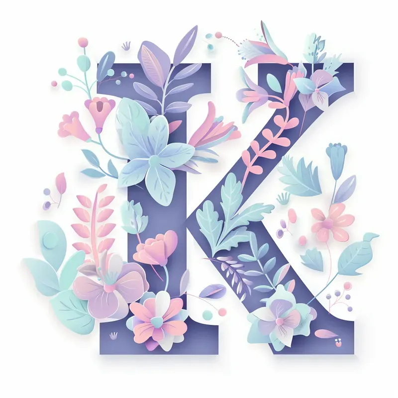 Floral Alphabet Letters