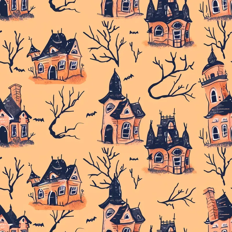 Halloween Seamless Patterns
