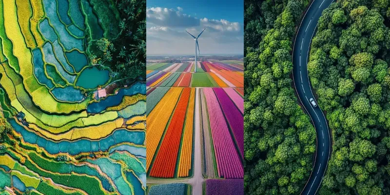 Birdseye View Photographs generated by undefined