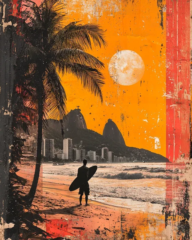 Vintage Travel Collage Posters