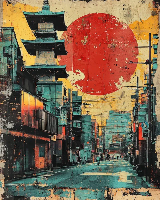 Vintage Travel Collage Posters