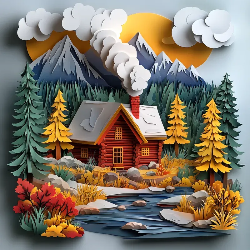 Charming Layered Papercut Scenes