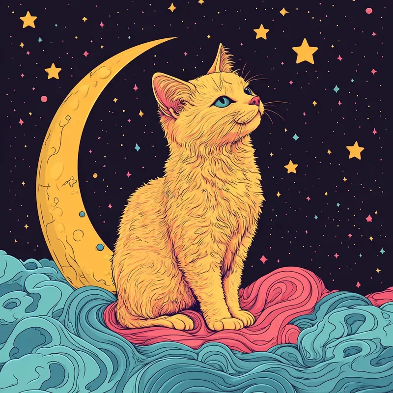 Psychedelic Cosmic Style Dreamscapes