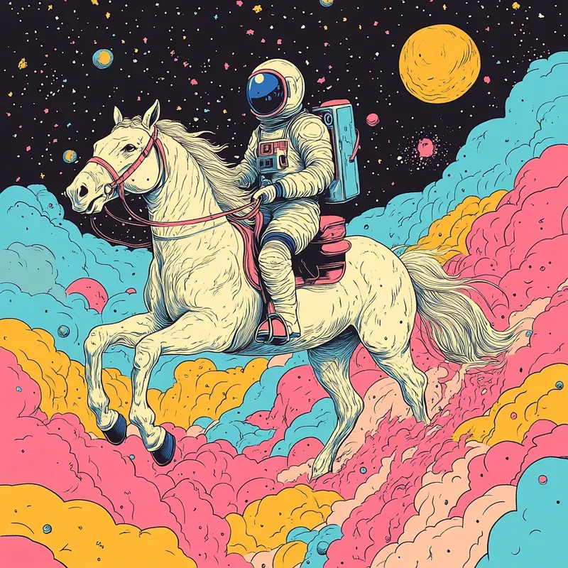 Psychedelic Cosmic Style Dreamscapes