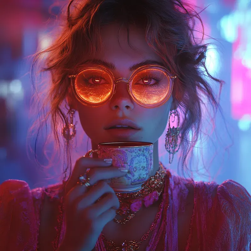 Vaporwave Glitch Portraits