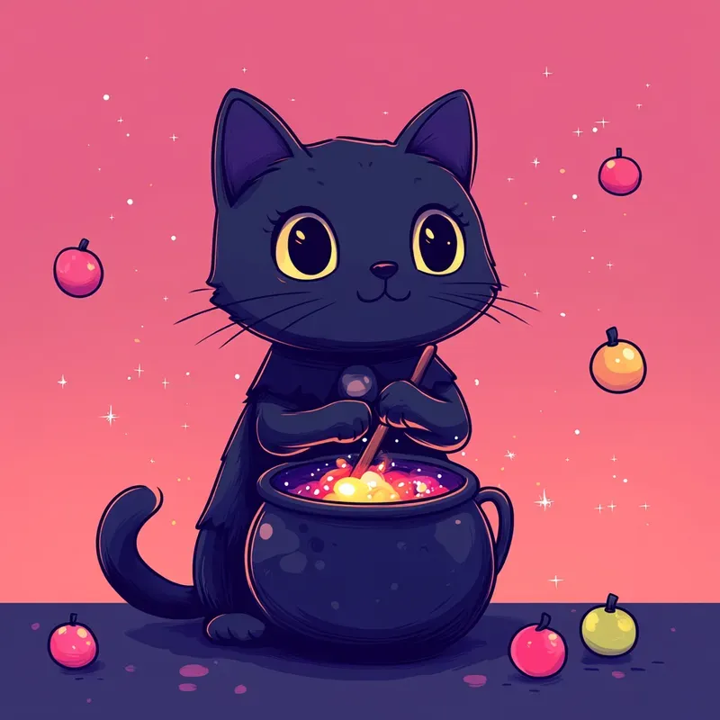 Fun Kawaii Halloween Illustrations