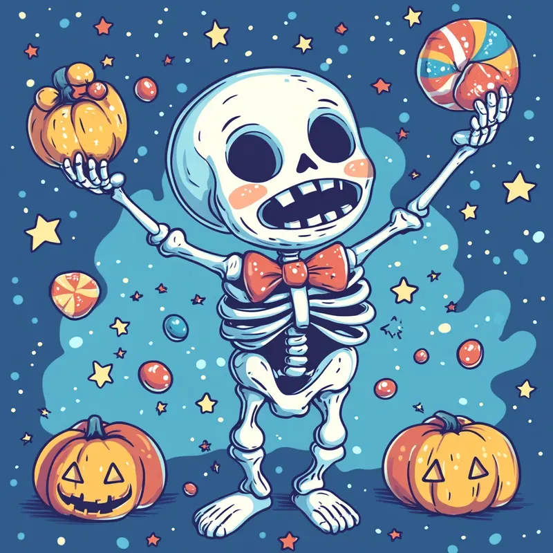 Fun Kawaii Halloween Illustrations