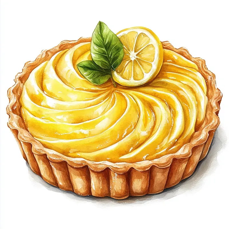 Dessert Illustrations Watercolor Style