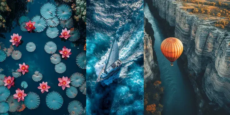 Drone Photography Of Actions And Natures generated by undefined