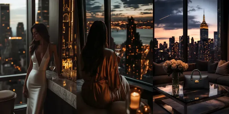 Luxury Lifestyle Instagram Photographs generated by undefined