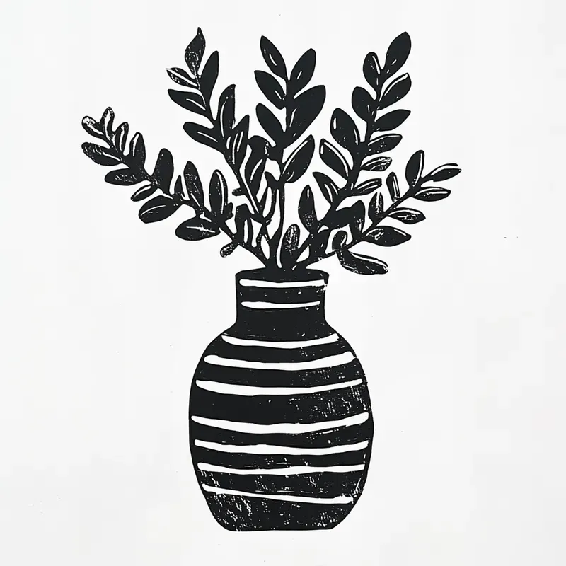 Minimal Linocut Clipart
