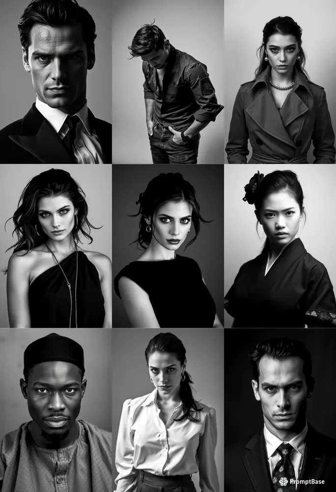 Black And White Portraits