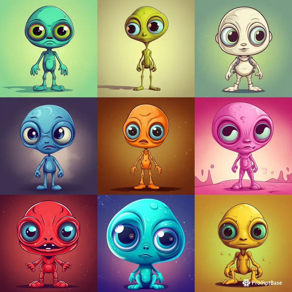 Cute Alien Characters