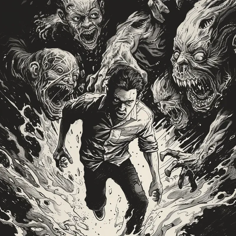 Terror Comic Illustrations