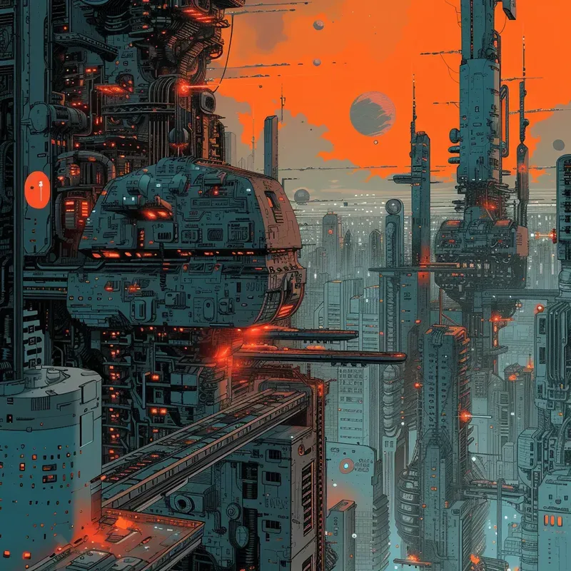 Scifi Comic Illustrations