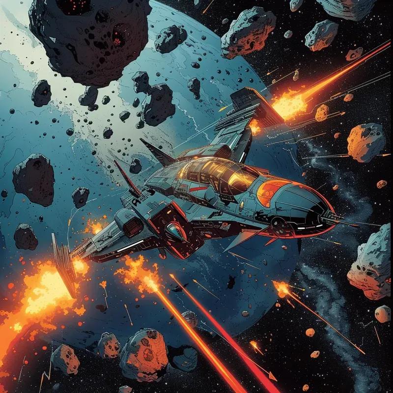 Scifi Comic Illustrations