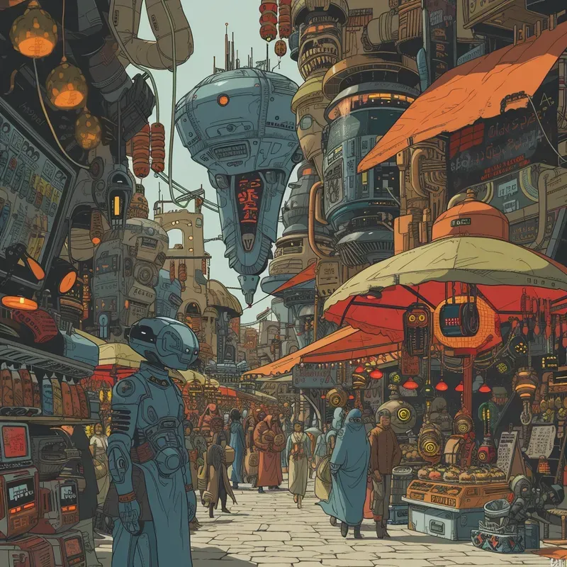 Scifi Comic Illustrations